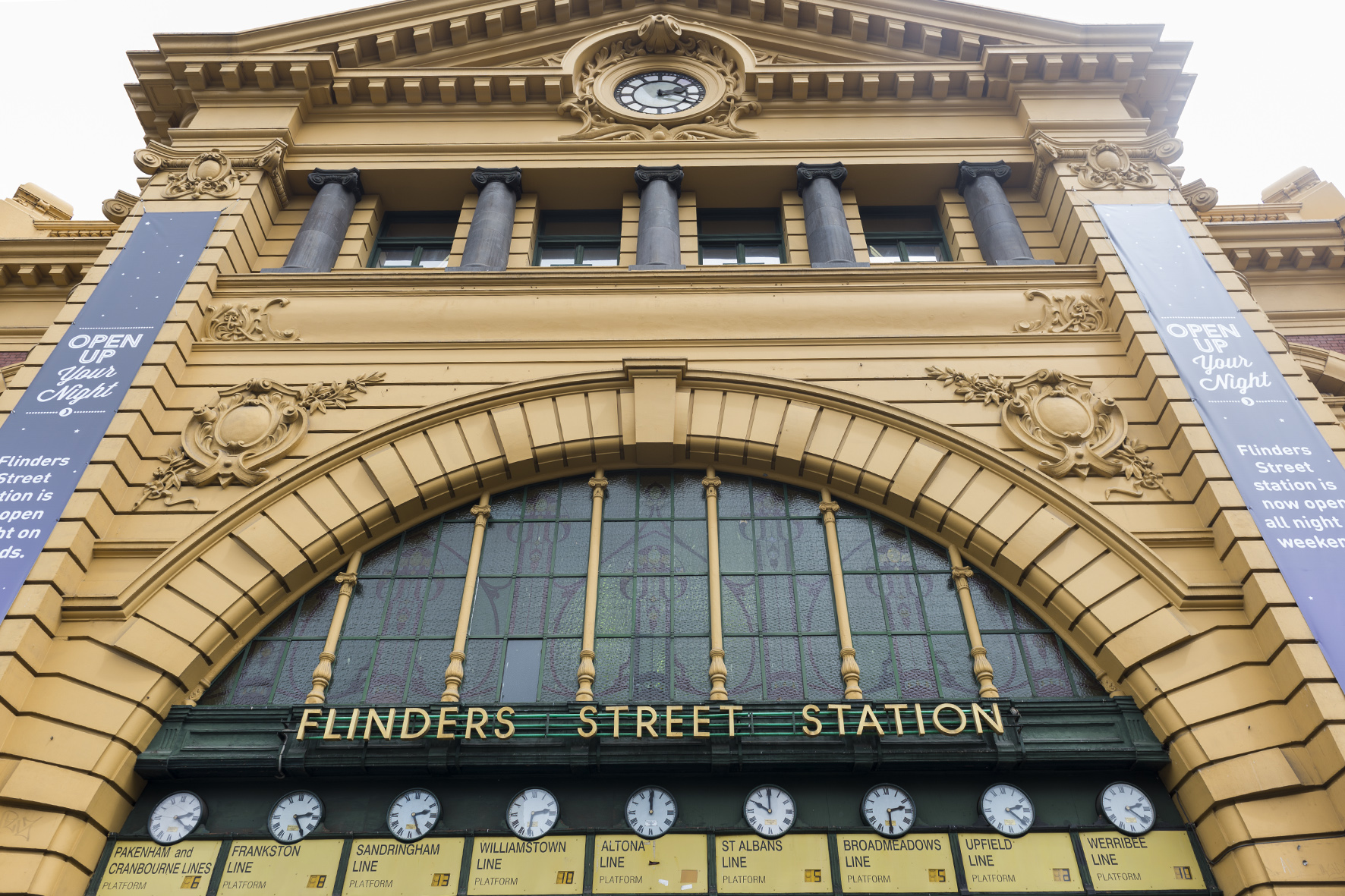 Gare de Flinders à Melbourne.